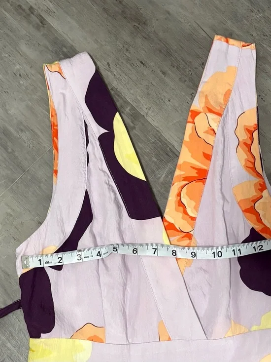 Anthropologie Maeve Floral Wrap Maxi Dress Size 8 - Picture 11 of 13